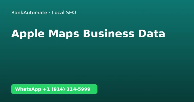 Where Apple Maps gets business data – RankAutomate local SEO guide
