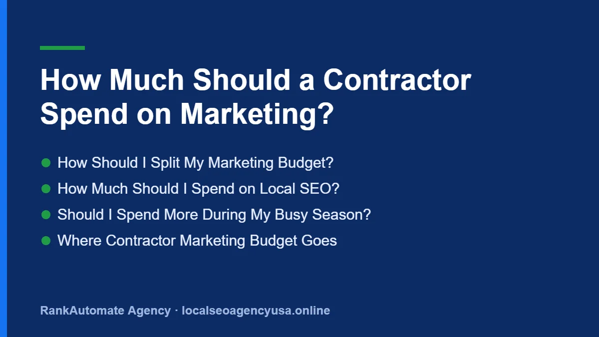 Contractor marketing budget: How Should I Split My Marketing Budget?