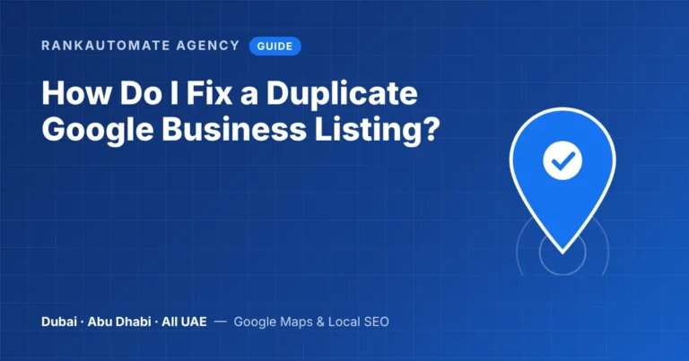 Fixing a duplicate Google Business listing