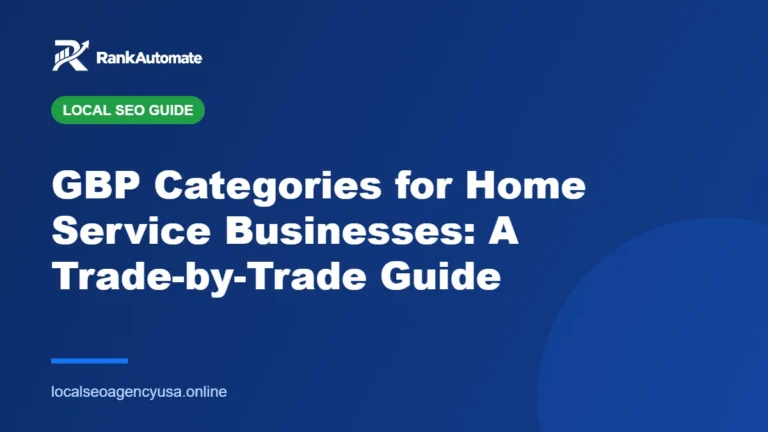 GBP Categories for Home Service Businesses: A Trade-by-Trade Guide – RankAutomate Agency