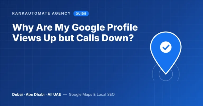 Google profile views up but calls down