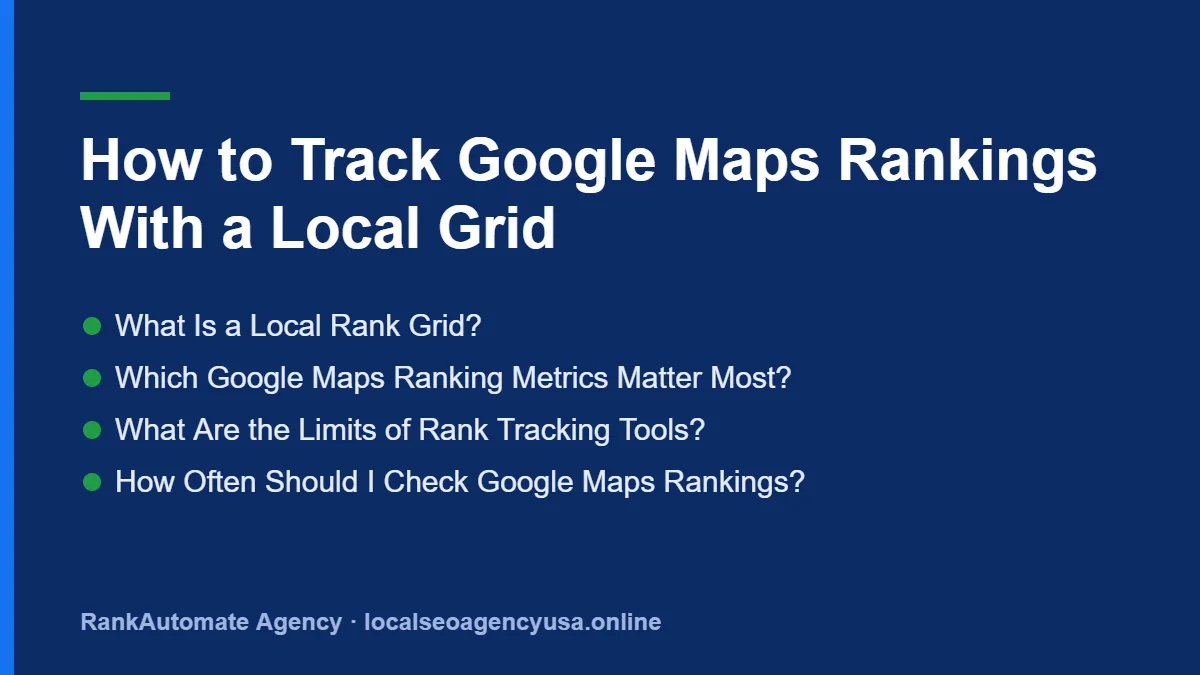 Google Maps rank tracking: What Is a Local Rank Grid?