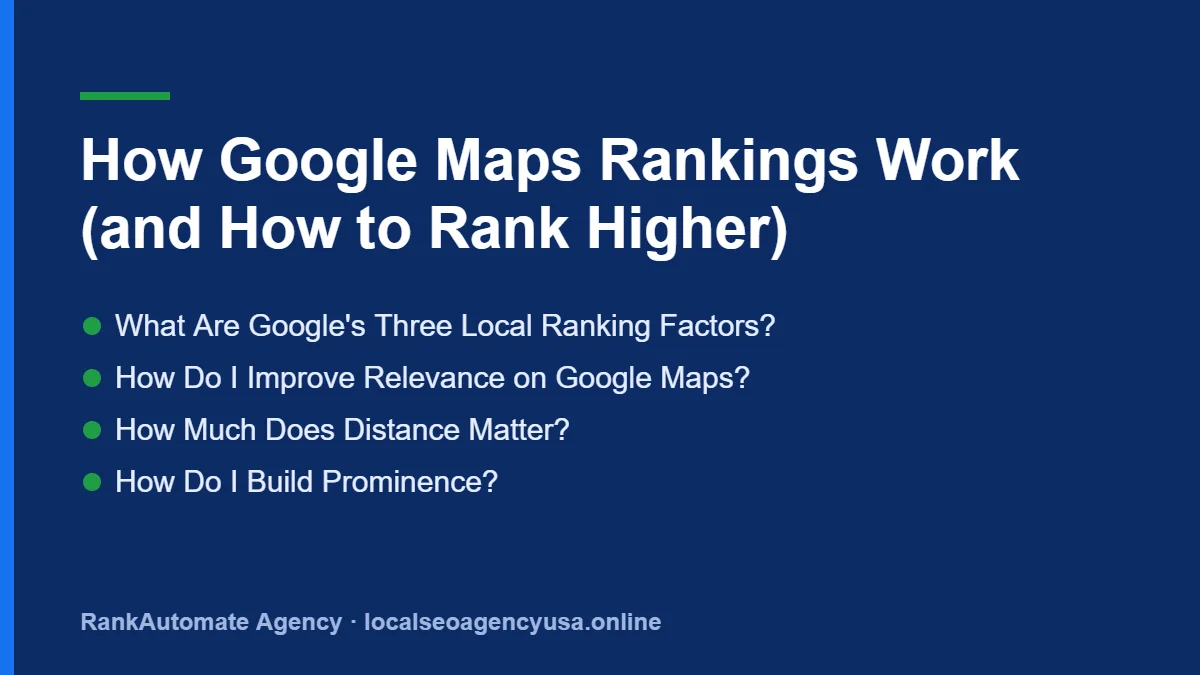 Google Maps ranking: What Are Google's Three Local Ranking Factors?
