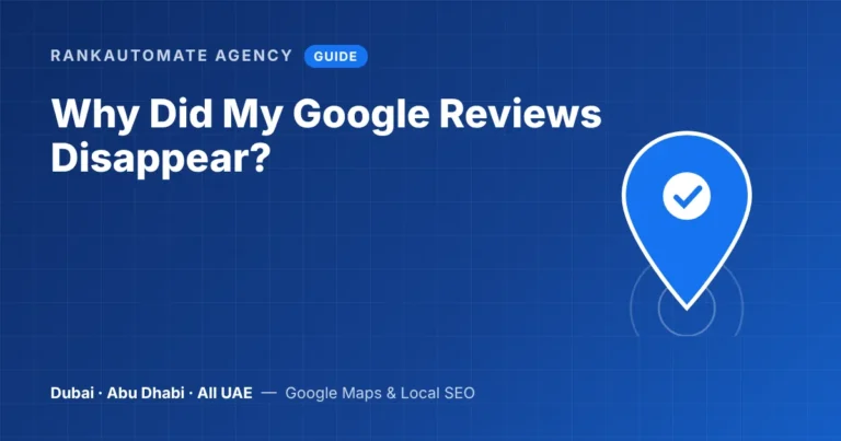 Google reviews disappeared