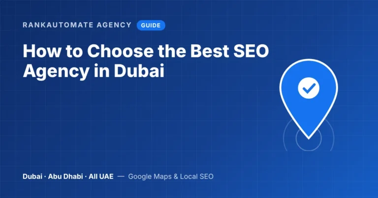 How to choose an SEO agency in Dubai