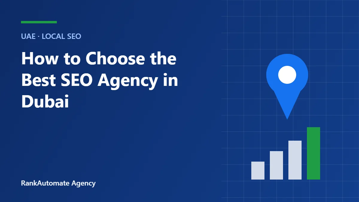 How to Choose the Best SEO Agency in Dubai