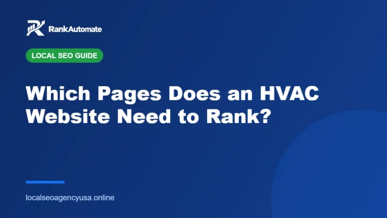 Which Pages Does an HVAC Website Need to Rank? – RankAutomate Agency