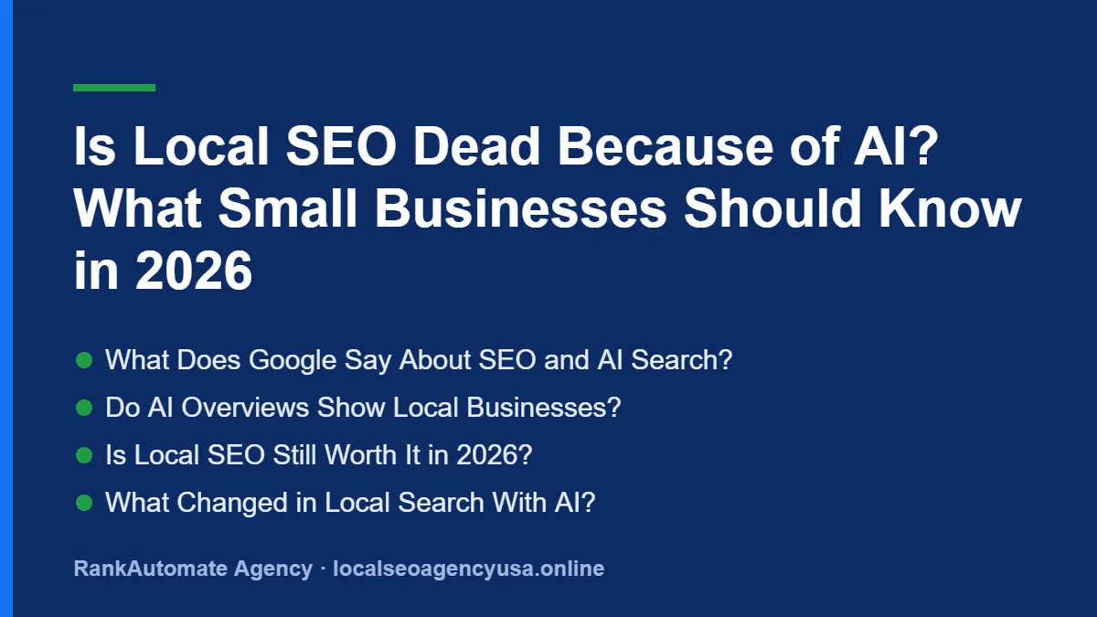 Is local SEO dead: What Does Google Say About SEO and AI Search?