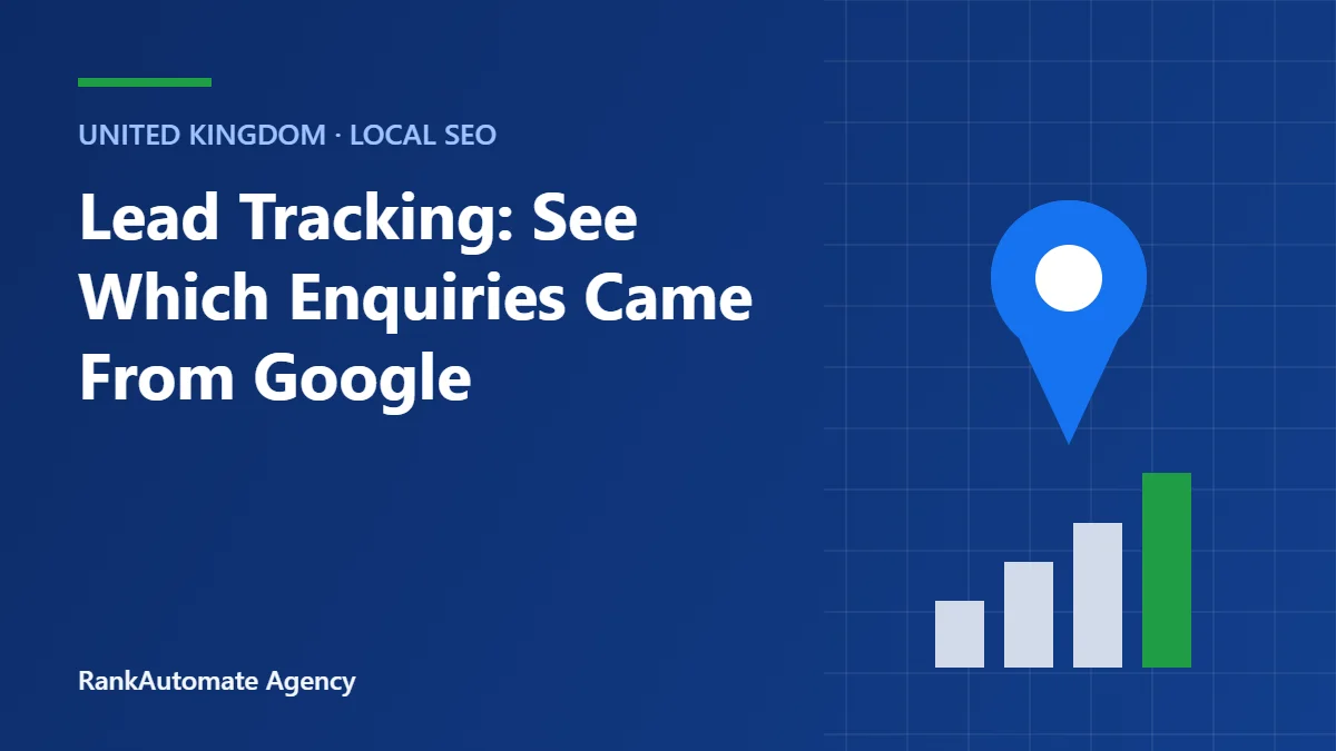 Lead Tracking: See Which Enquiries Came From Google