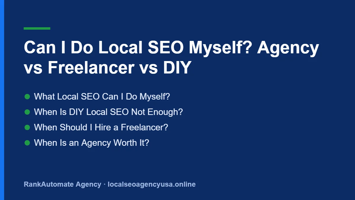 Local SEO yourself: What Local SEO Can I Do Myself?