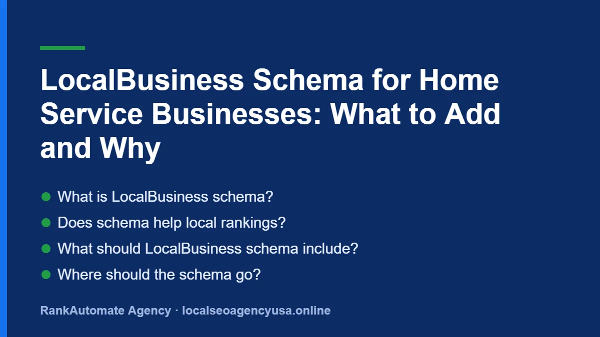 Localbusiness schema: What is LocalBusiness schema?