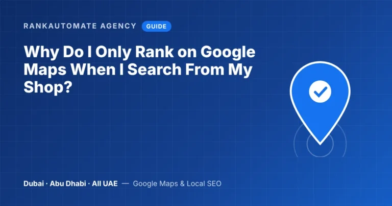 Only ranking on Google Maps near your shop