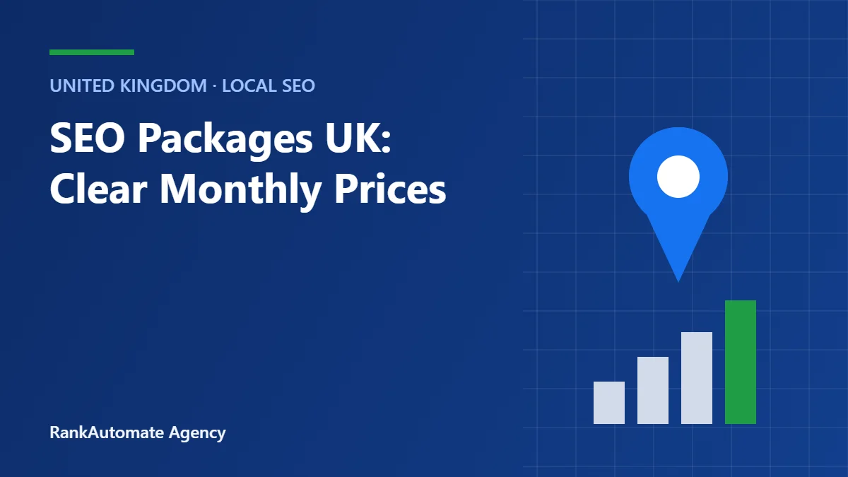 SEO Packages UK: Clear Monthly Prices