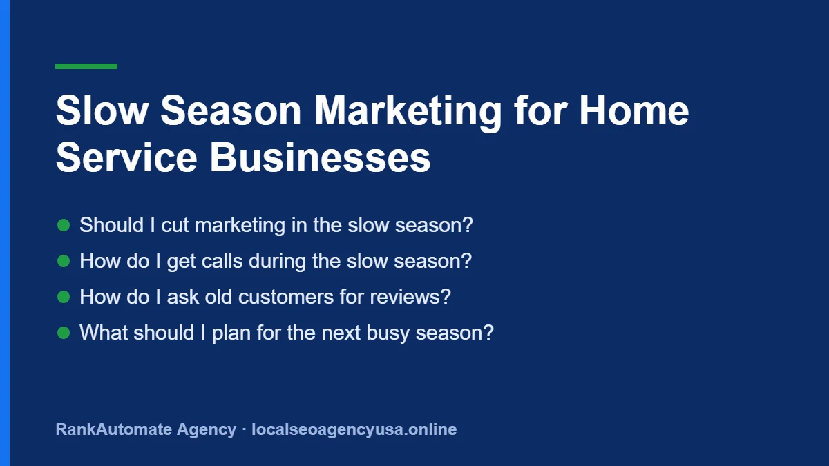 Slow season marketing: Should I cut marketing in the slow season?